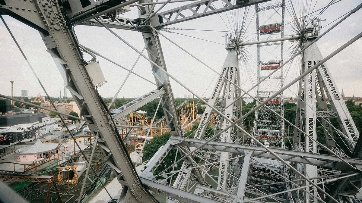 The Vienna Ferris wheel on the Prater celebrates its 125th anniversary
